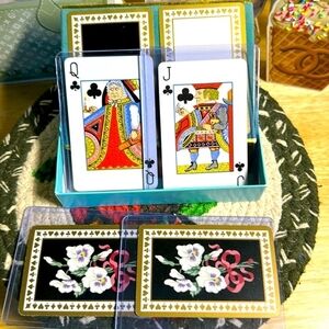 Vintage Tiffany & Co. Playing Cards Two Cards ONLY Jack & Queen of Clubs Sealed